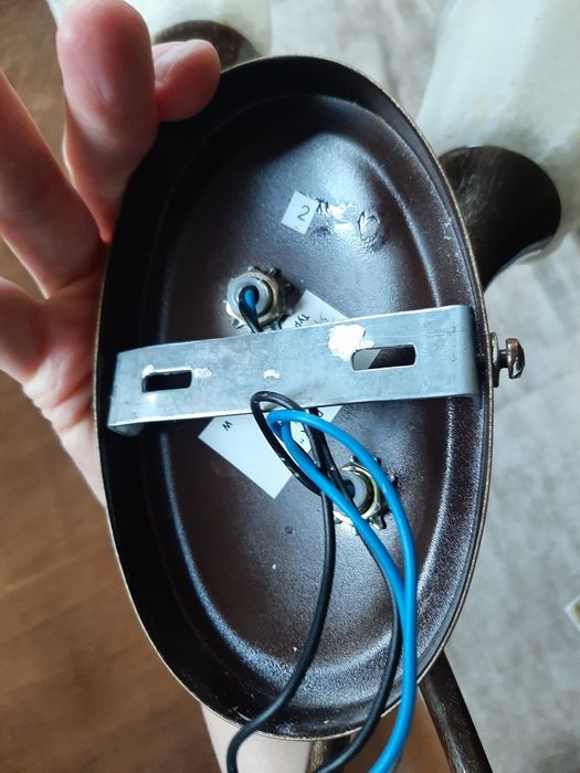 Kinkiet na 2 zarowki styl retro