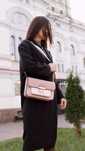 Michael Kors Sloan Editor Leather Shoulder Bag Nude Pink