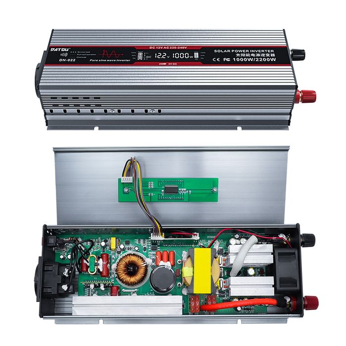 Інвертор Datouboss DN-022 1000W (2200W), DC12V to AC220V