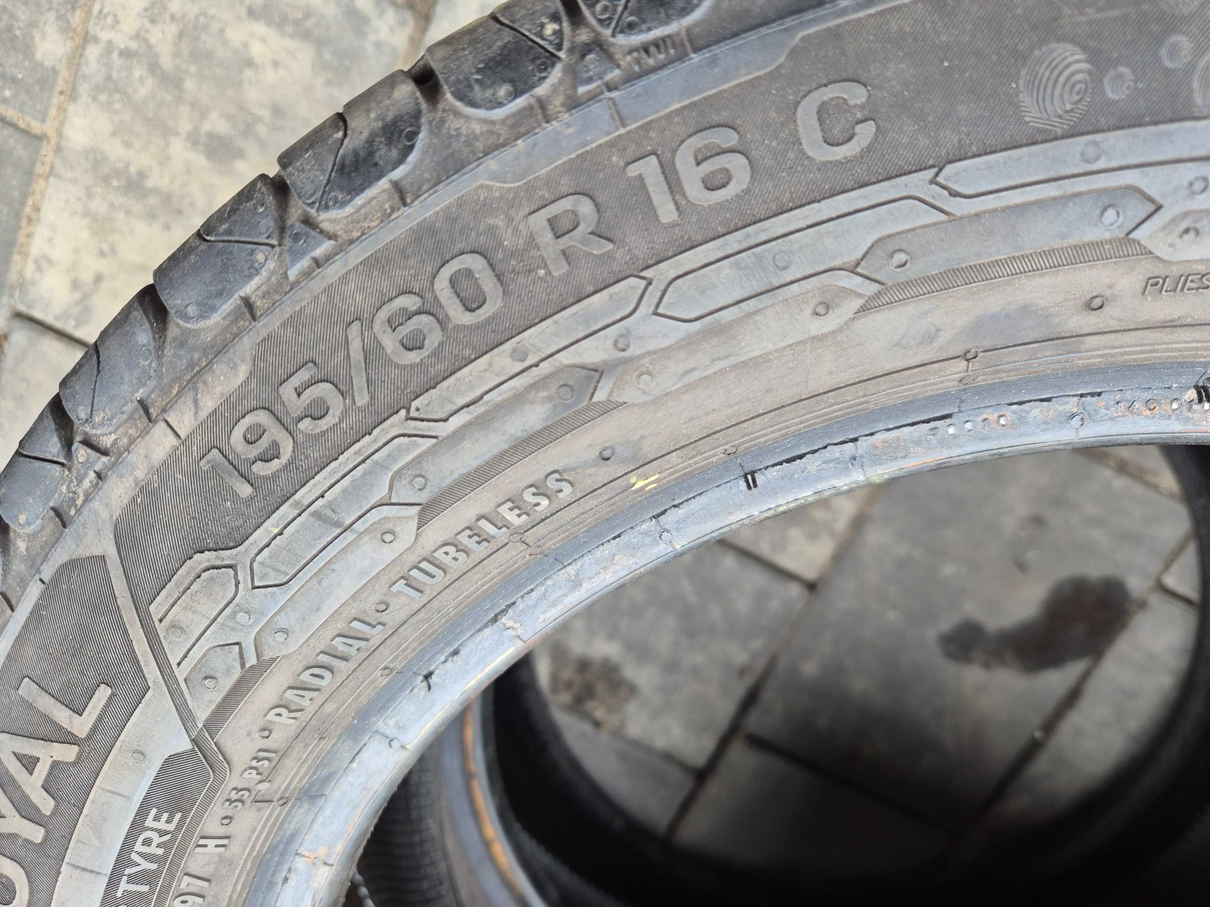 Wzmocnione C Uniroyal RainMax 3 195/60r16c 99/97H 2020r 7,7mm N2643