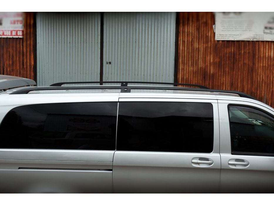Рейлінги чорні для Mercedes Vito/V-class W447 2014 р оригінал метал