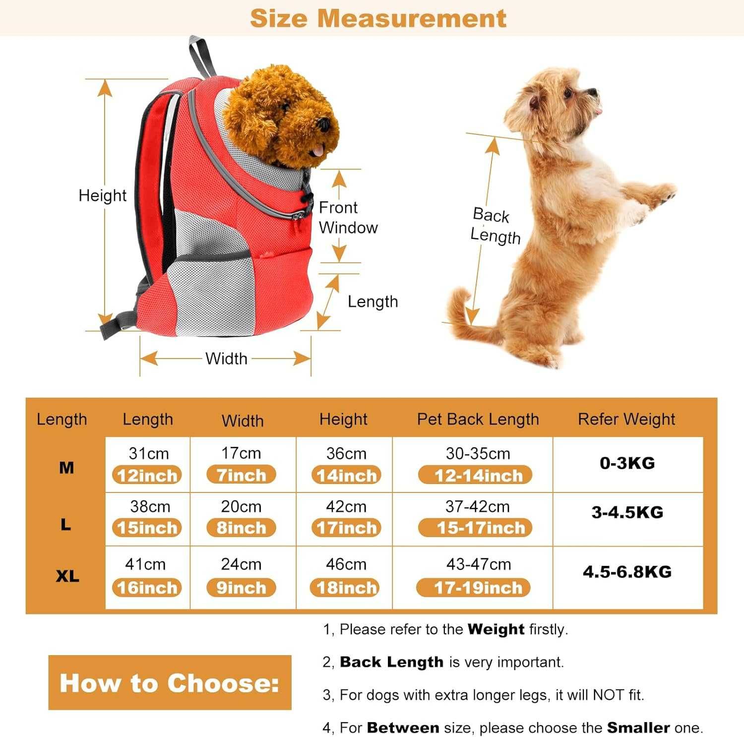 рюкзак для собак і котів PETCUTE Backpack, Pet Carrier for Dogs