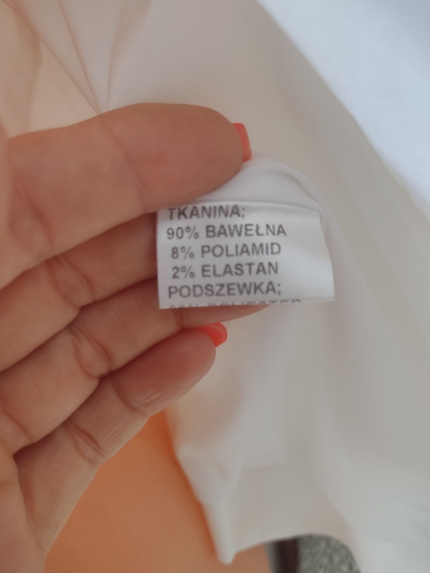 Żakiet biały marynarka Molton r.36 bawełna