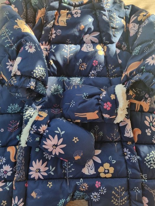 Теплий зимовий комбінезон для дівчинки