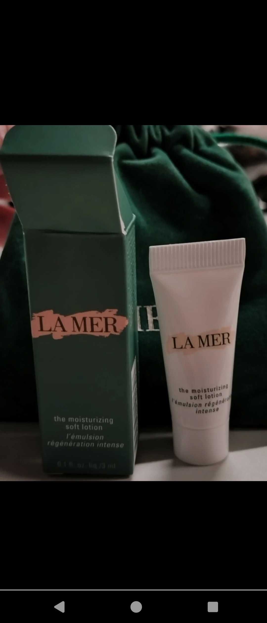 La mer z woreczkiem kremy i inne