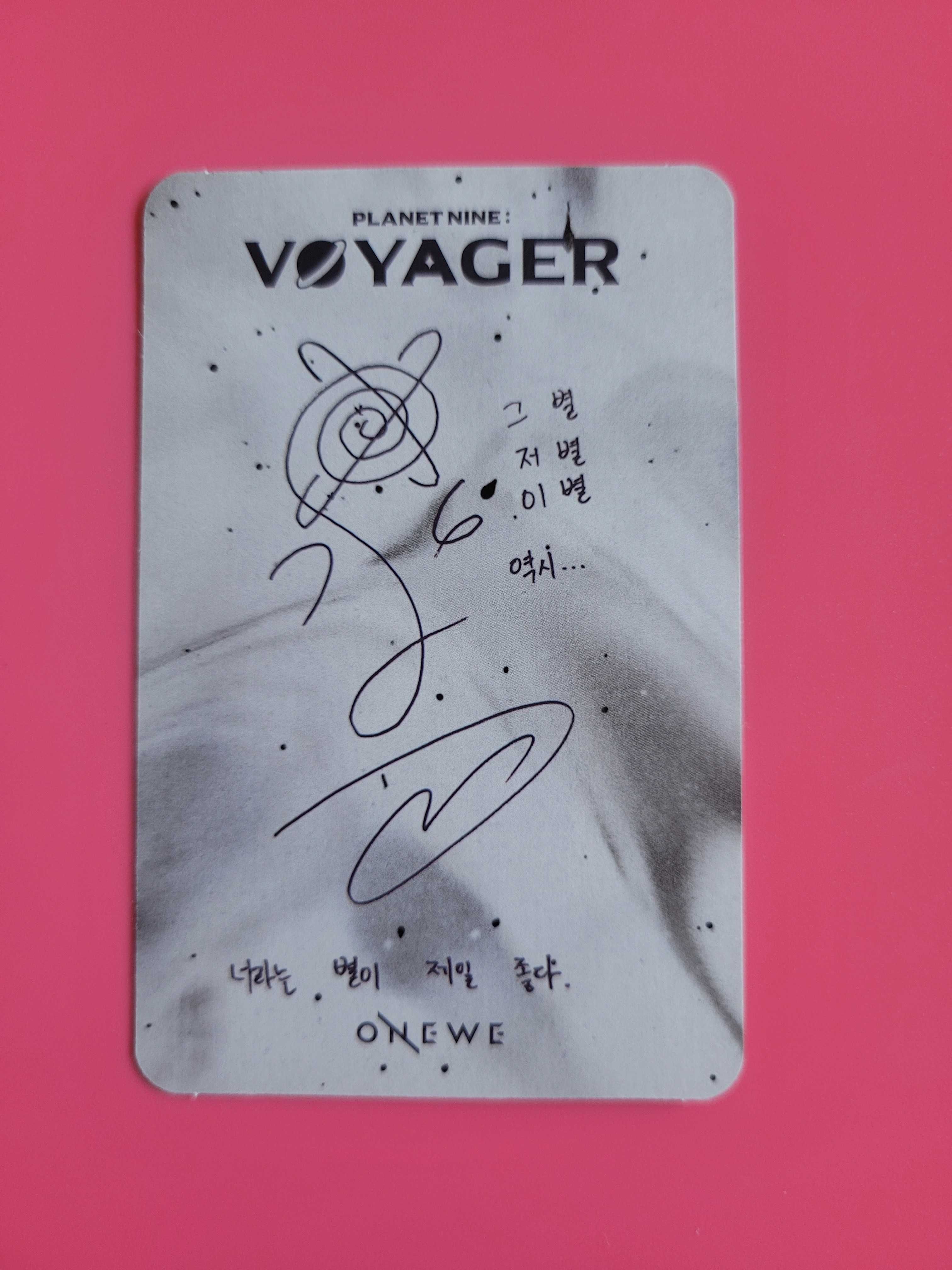 Karta Onewe Kanghyun Planet Nine: Voyager