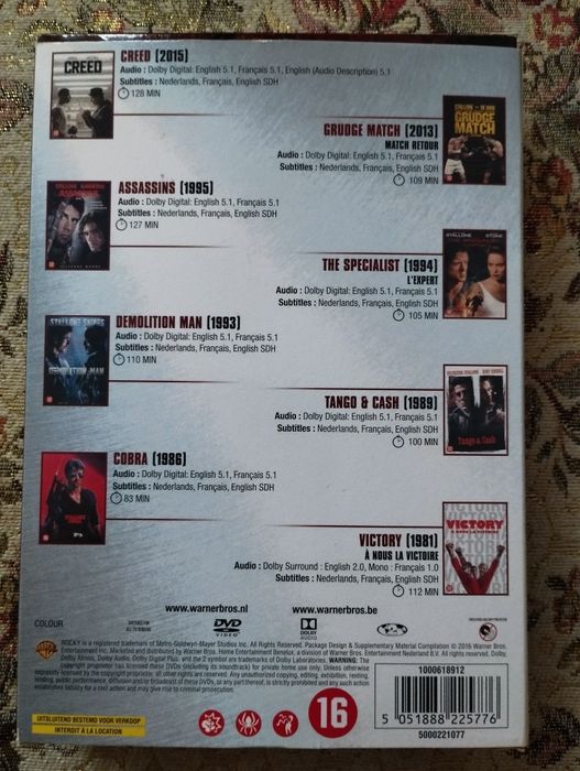 Dvd Stallone 8 Collection