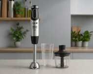 TEFAL Quickchef Blender Ręczny 1000W + Rozdrabniacz + Pojemnik MOCNY