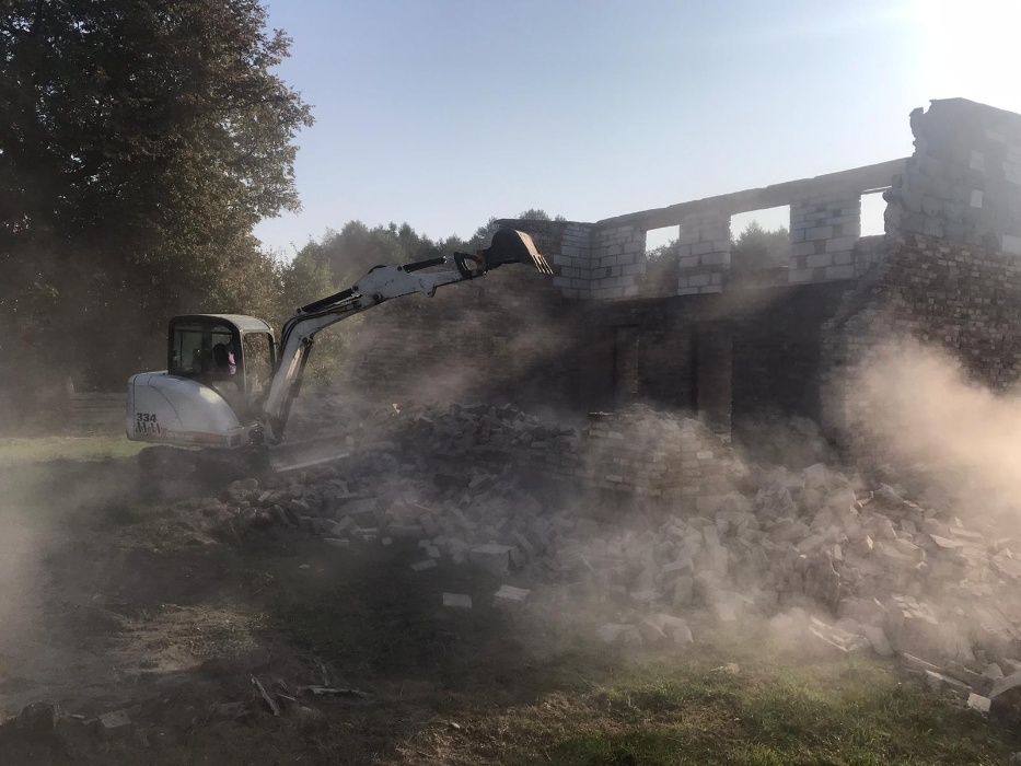 Utwardzanie placow i dróg, roboty ziemne, rozbiórki, wyburzenie