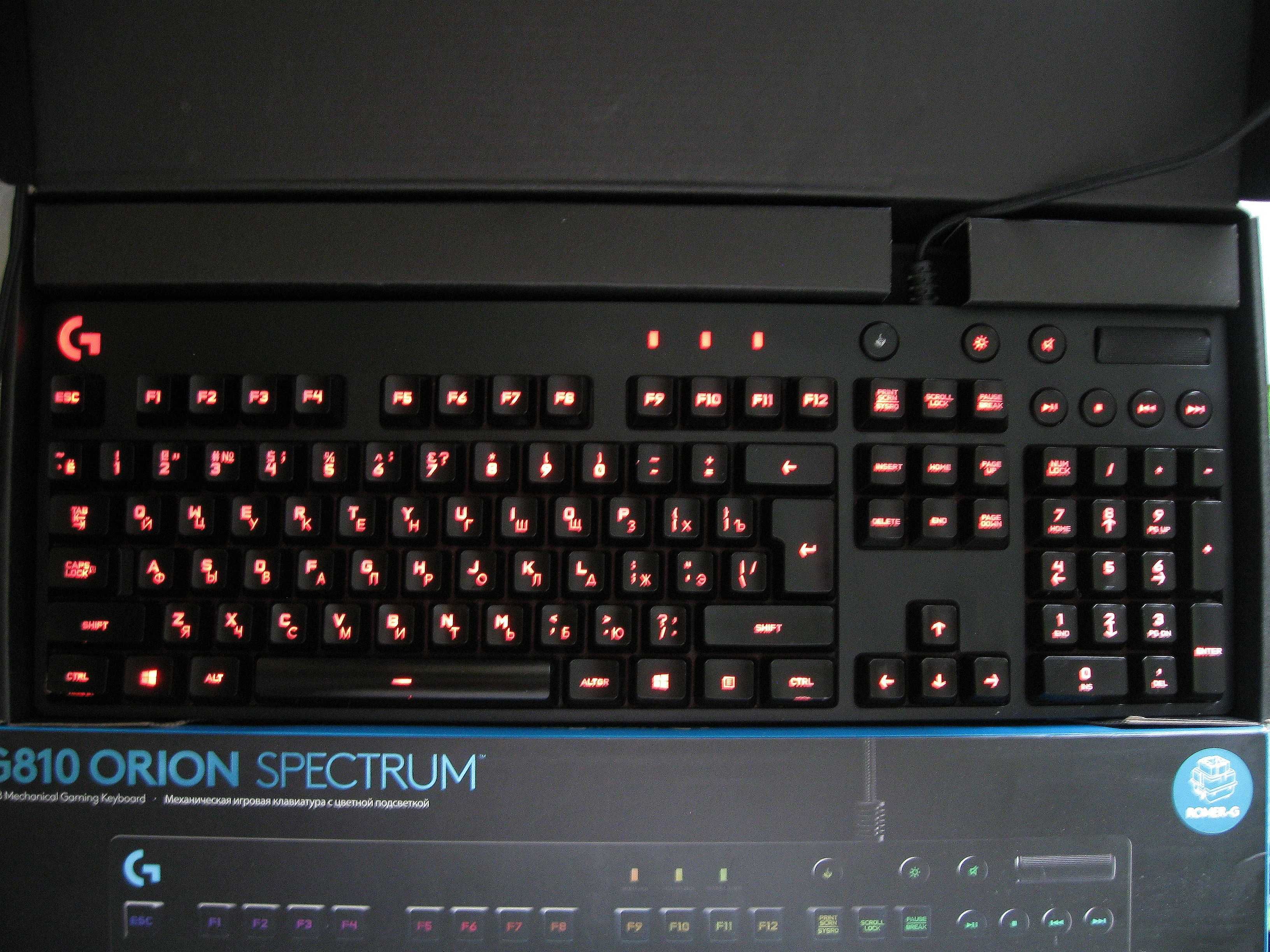 Клавіатура Logitech G810 ORION (потребує заміни декількох клавіш)