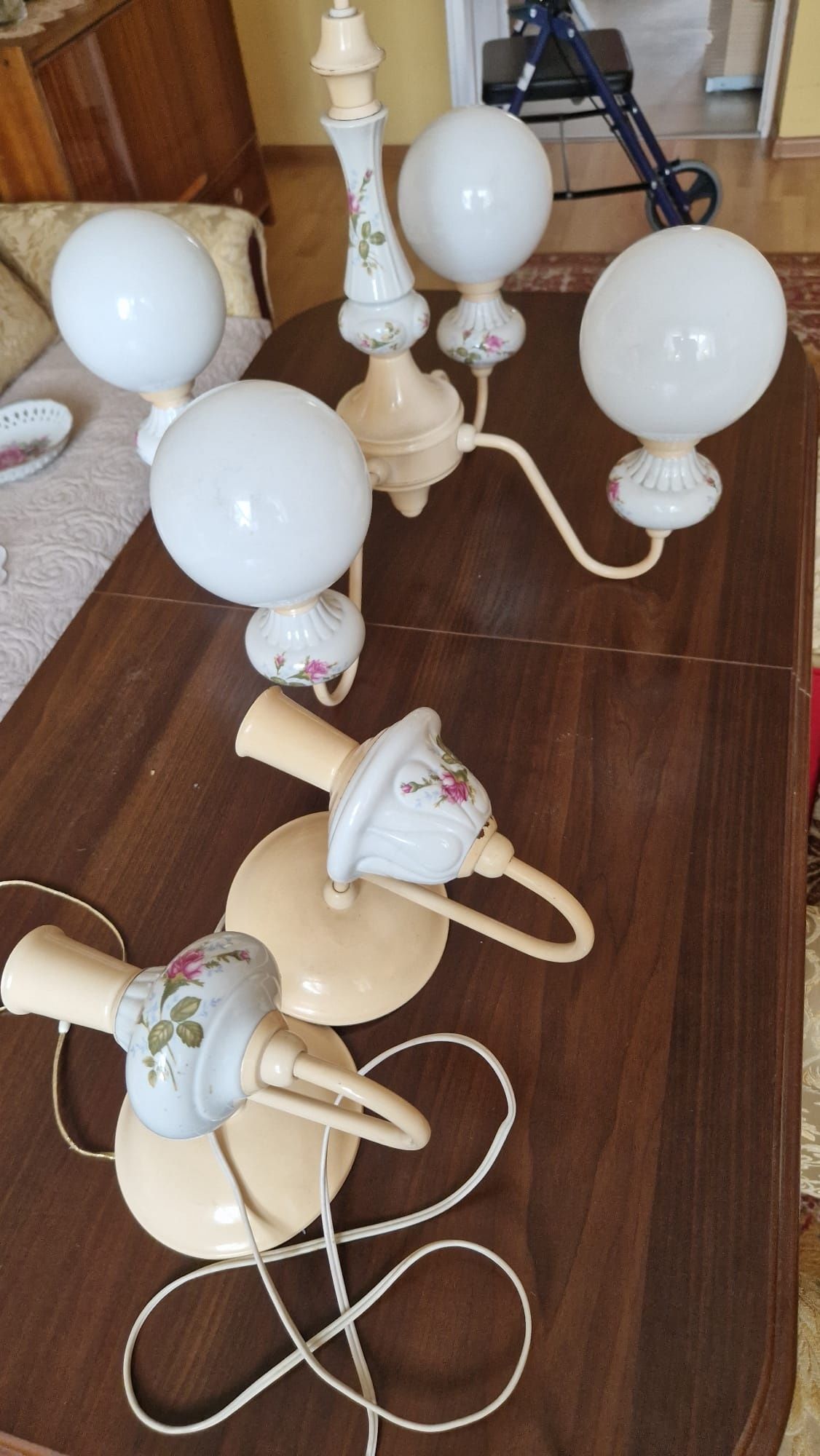 Żyrandol Vintage plus kinkiety Super Stan !