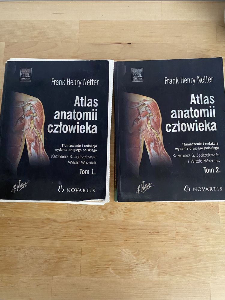 Atlas Anatomii Człowieka Netter tom 1 i 2