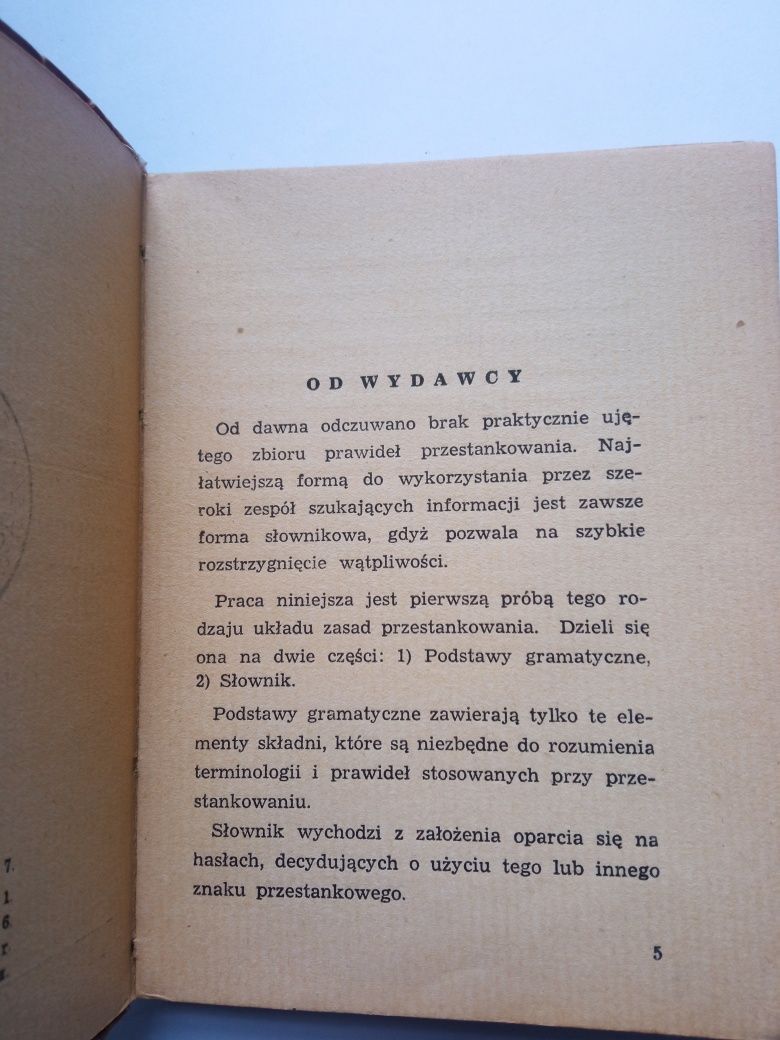 Słowniczek interpunkcji M. Froelichowa 1951