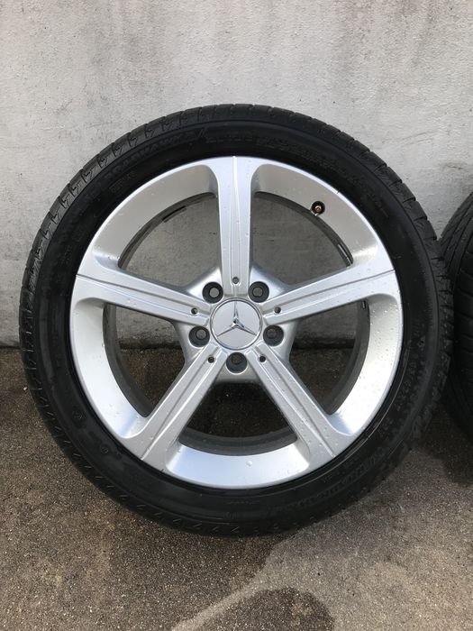 Jantes Mercedes 17 5x112 originais IMPECAVEIS com PNEUS NOVOS