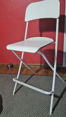 Ikea Franklin krzesło barowe hoker  taboret białe nowe
