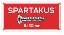 Wkręty z kołkami 8x50mm Spartakus 10 sztuk