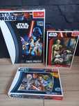 Star Wars Zestaw 3 x Puzzle Trefl 100, 160 i 500 elementów Jak nowe