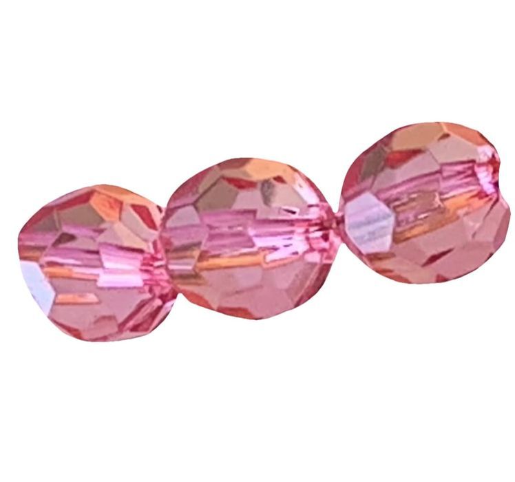 Korale okrągłe szlifowane 16 mm ( 3szt ) Różowe