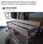 Ławka do ogrodu itp