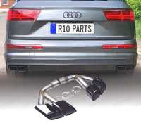 PONTEIRAS DE ESCAPE PARA AUDI Q7 2.0T GASOLINA 16-19 LOOK SQ7 PRETAS