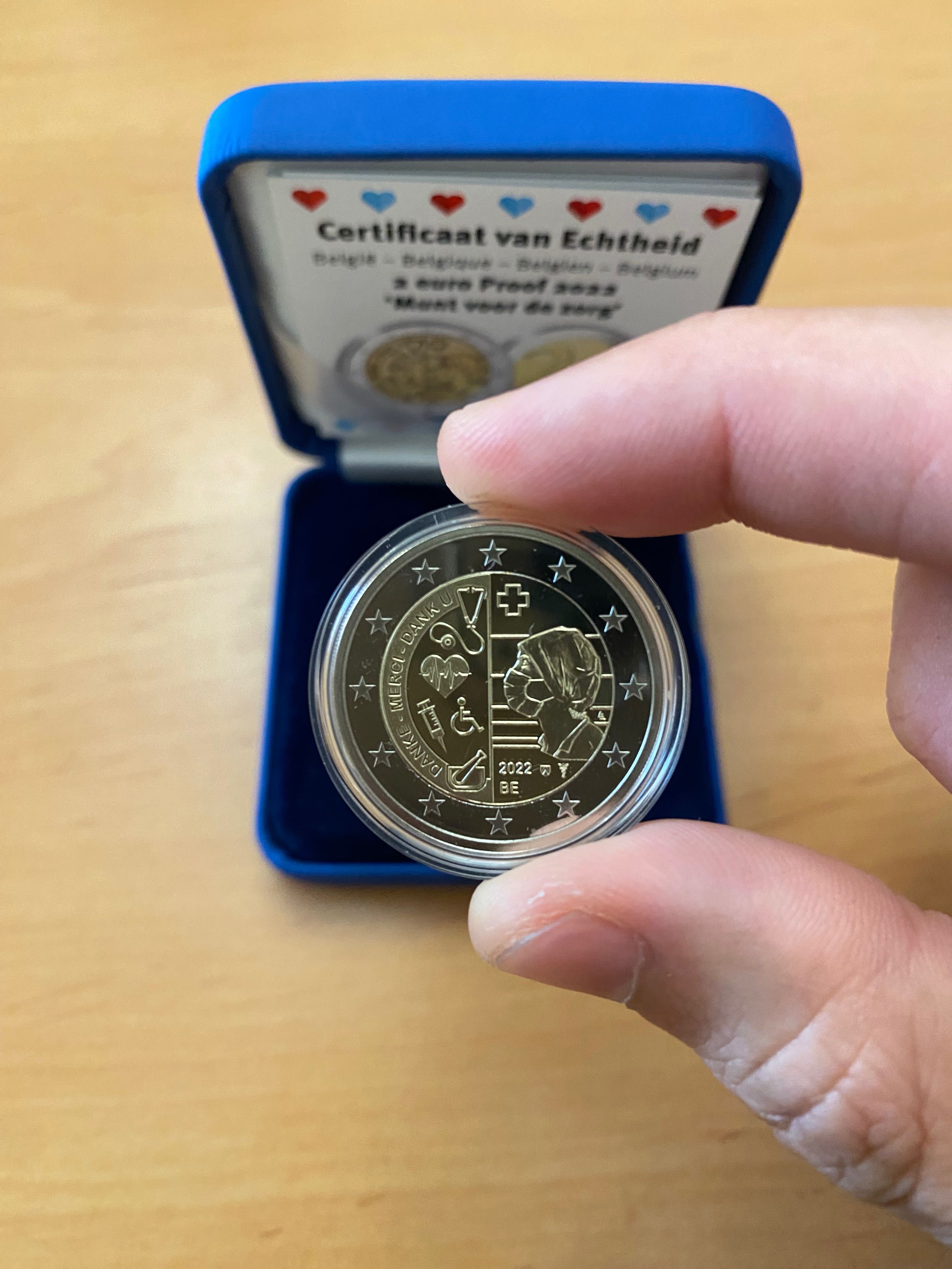 Moeda 2€ Bélgica 2022 - Proof