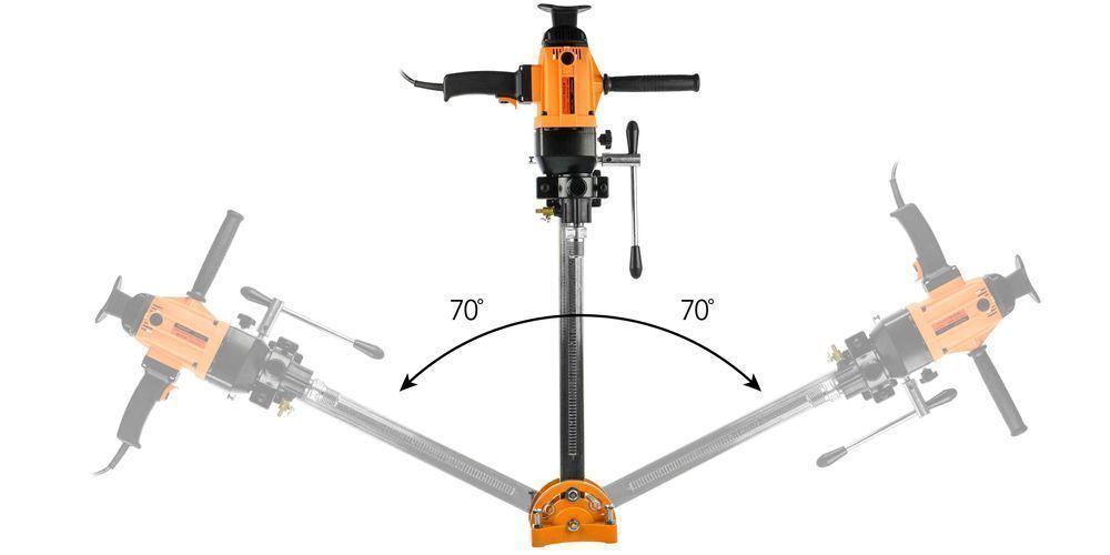Wiertnica diamentowa do betonu Fi155mm 1880W ze statywem (lub bez)