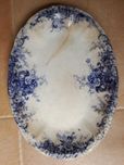 Travessa porcelana Togo sec XIX, fab de Sacavem+ boleira anos 60.