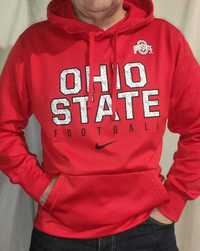 Nowa Czerwona bluza z kapturem sportowa Ohio state L Nike