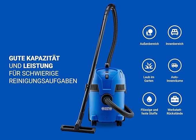 Odkurzacz warsztatowy do pracy na sucho i mokro Nilfisk Multi II 22