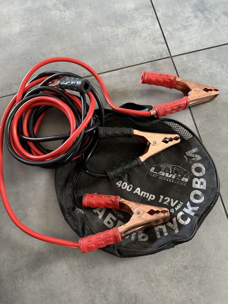 Стартові провода. Пускові провода. LAVITA 400amp. 3м.
