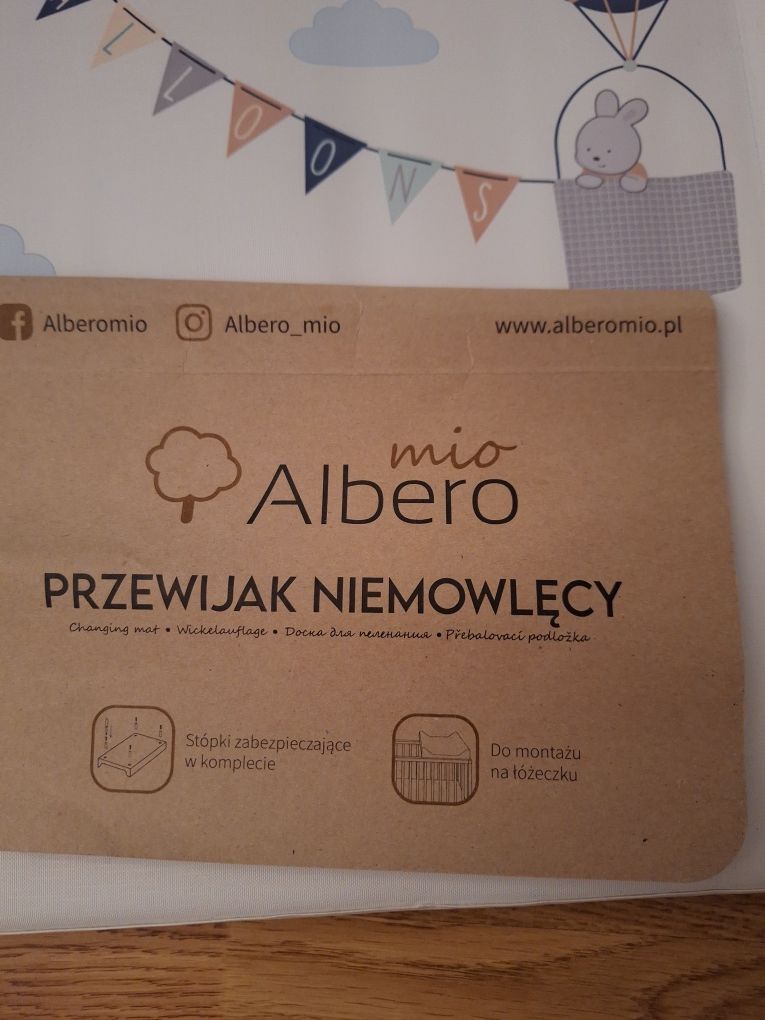 Nowy przewijak niemowlęcy alberto mio wyprawka  prezent baby shower