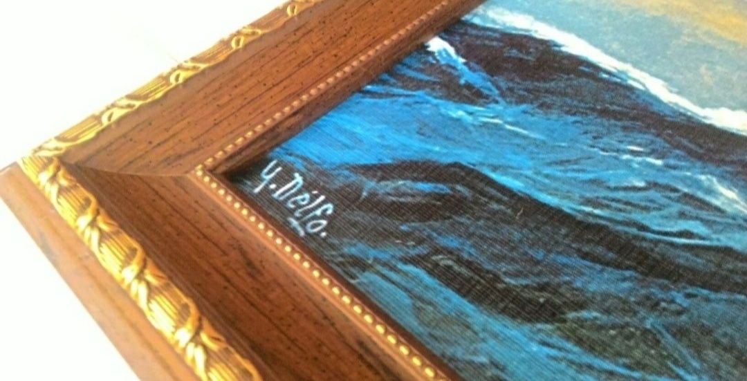 Морская картина живопись шхуна парусник белые паруса Айвазовский яхта