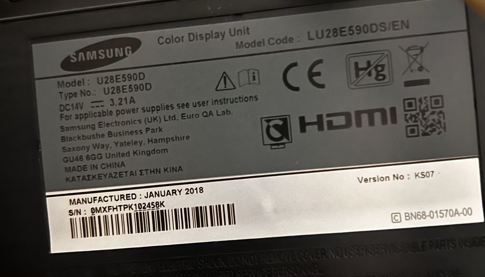 Monitor samsung 28cali 4K bardzo zadbany
