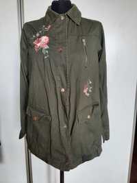 Kurtka parka jesienna jeansowa khaki Dorothy Perkins