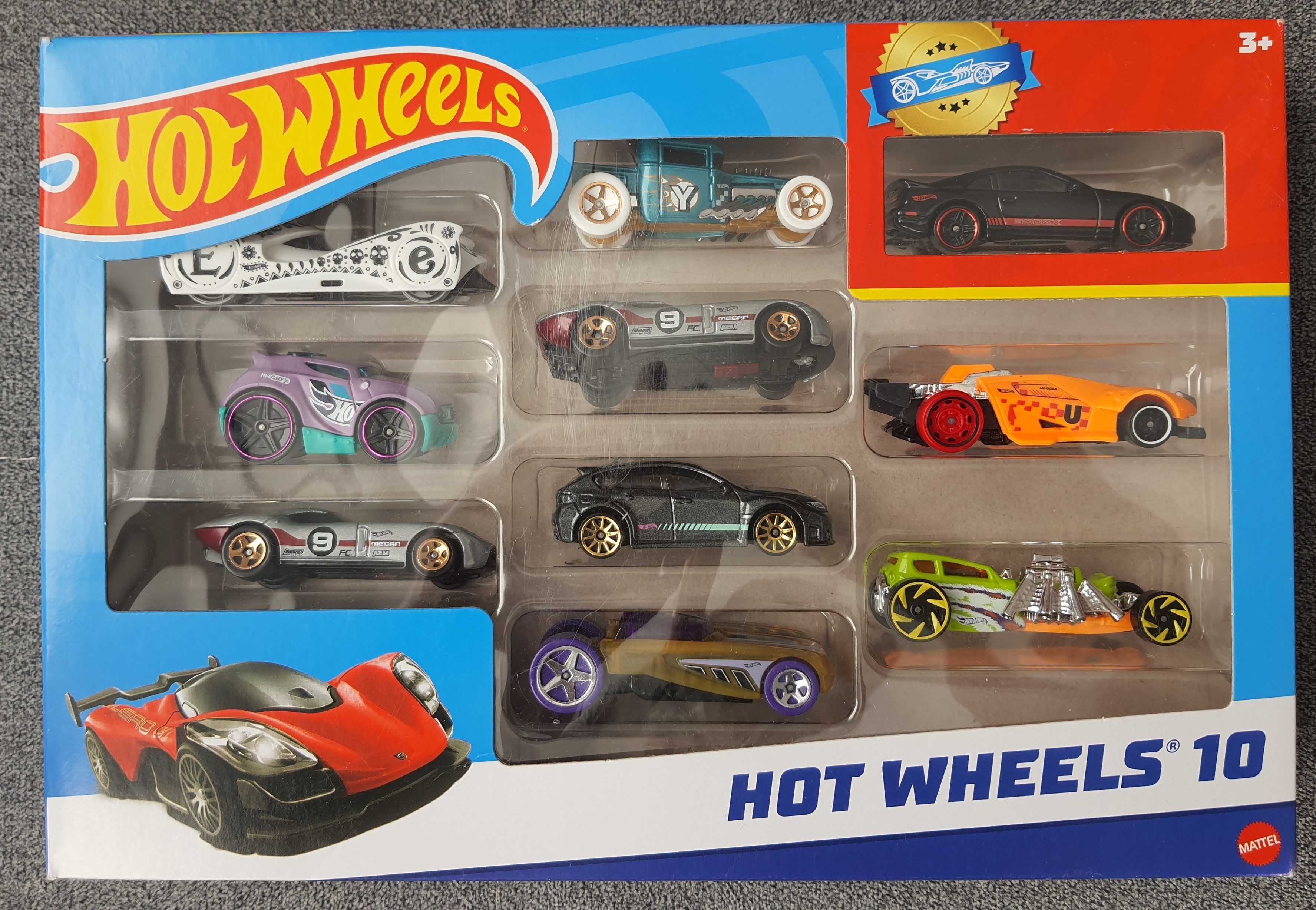 HOT WHEELS 10PAK Autka Zestaw Pojazdów 10szt