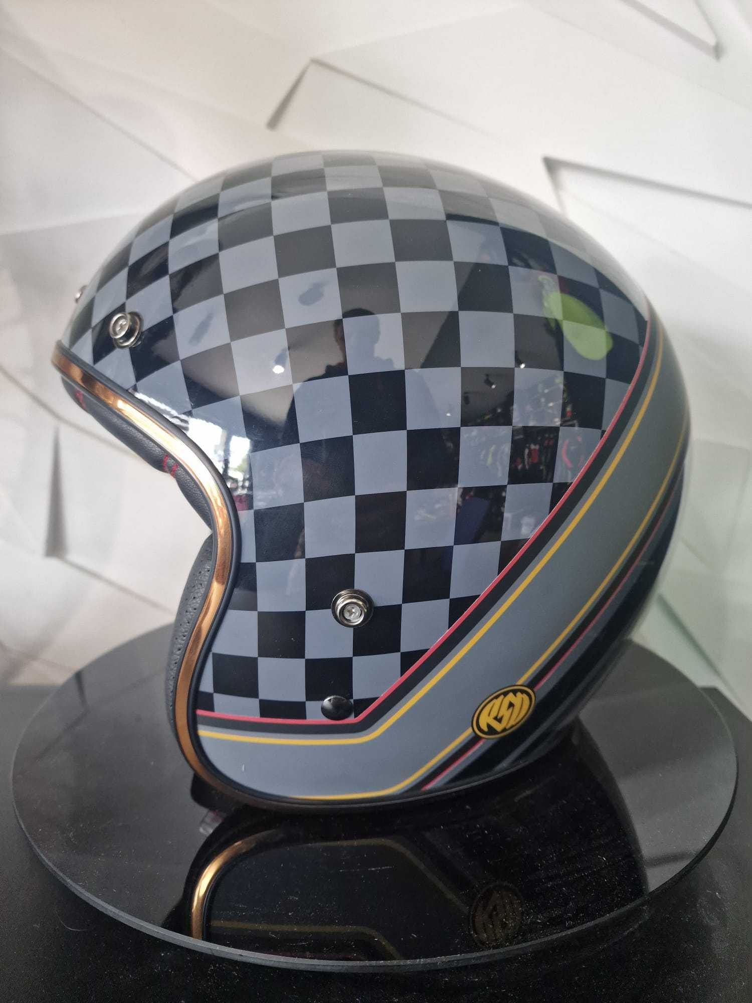 Kask orzech klasyczny Bell Custom 500 RSD Black/Gold 'M 'L 'XL GRATISY