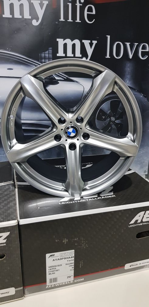 Nowe felgi aluminiowe 5x120, BMW X-6,X-5 10J 20cali ET-40,ET-25 .AEZ