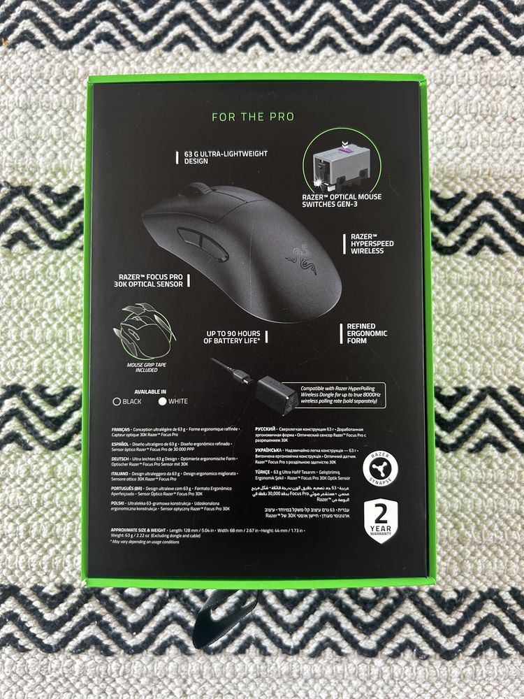 Mysz razer deathadder v3 pro