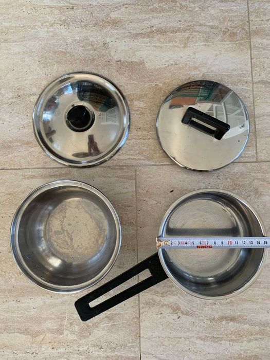 Ковшик с крышкой - нержавейка