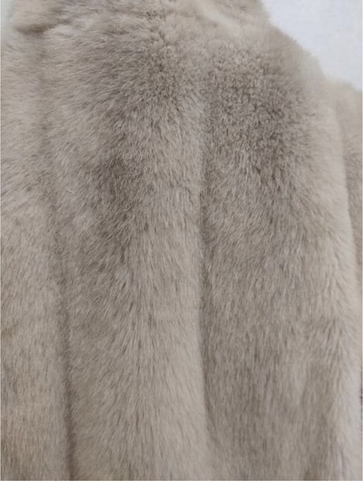 Шуба шубка еко хутро норка бежева