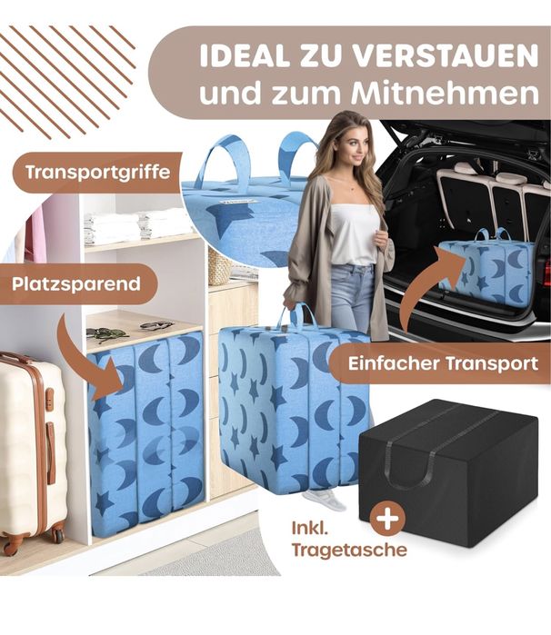 Colchão dobrável muito confortável ideal para camping ou para visitas