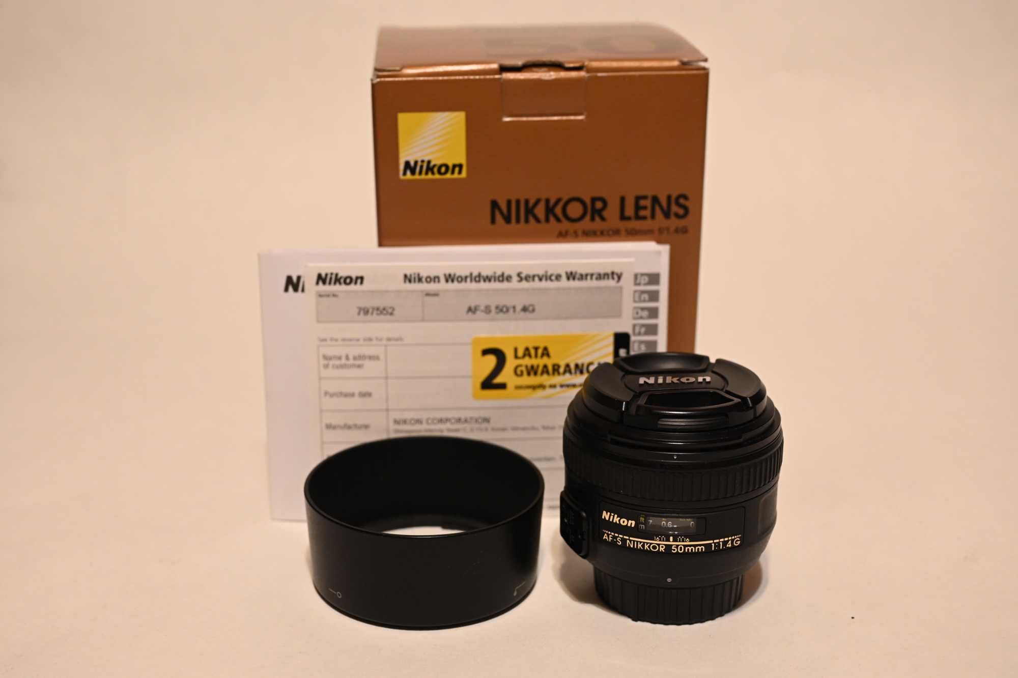 Obiektyw Nikkor AFS 50/1.4 G