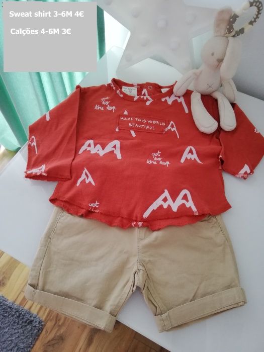 Roupa 3-6 meses primavera-verão