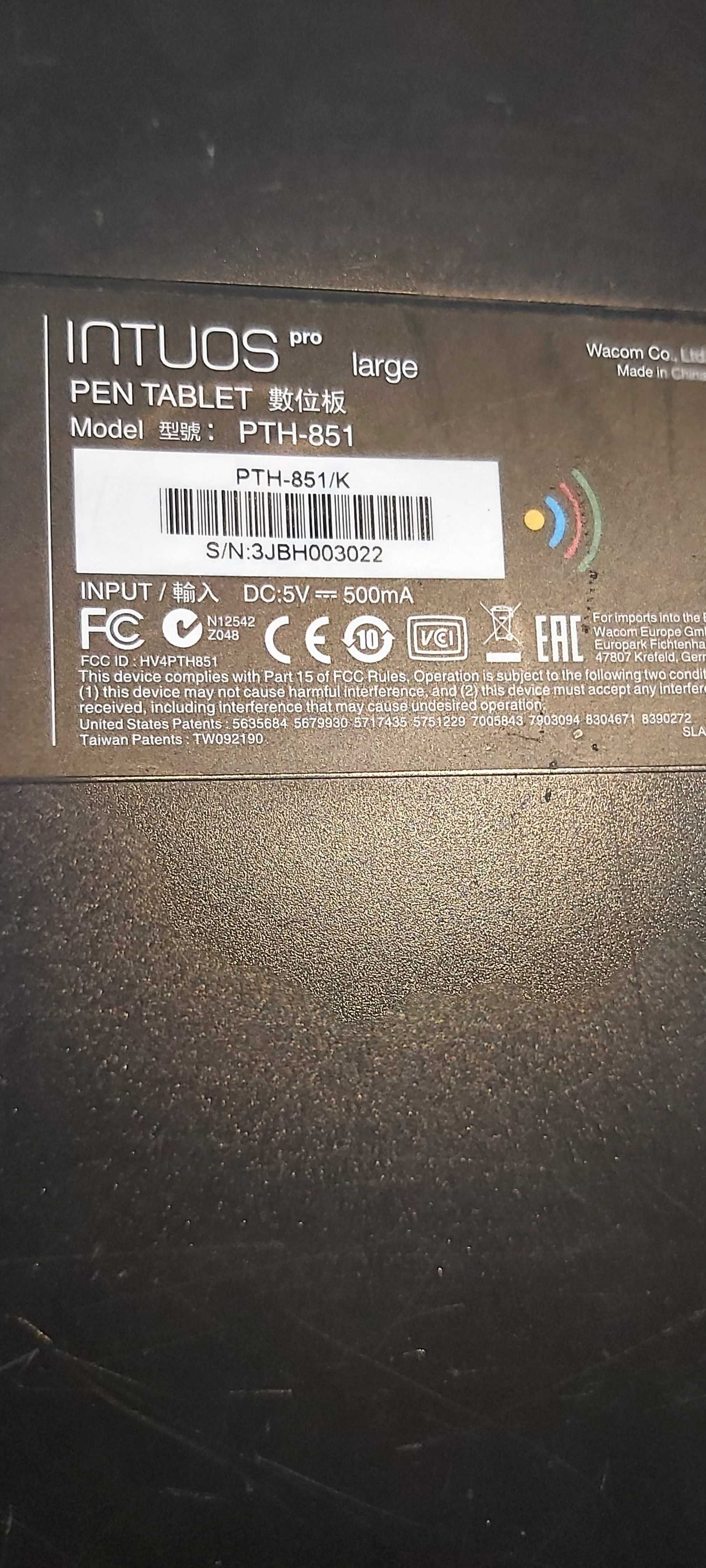 tablet graficzny piórkowy Wacom Intuos Pro L (large) PTH-851