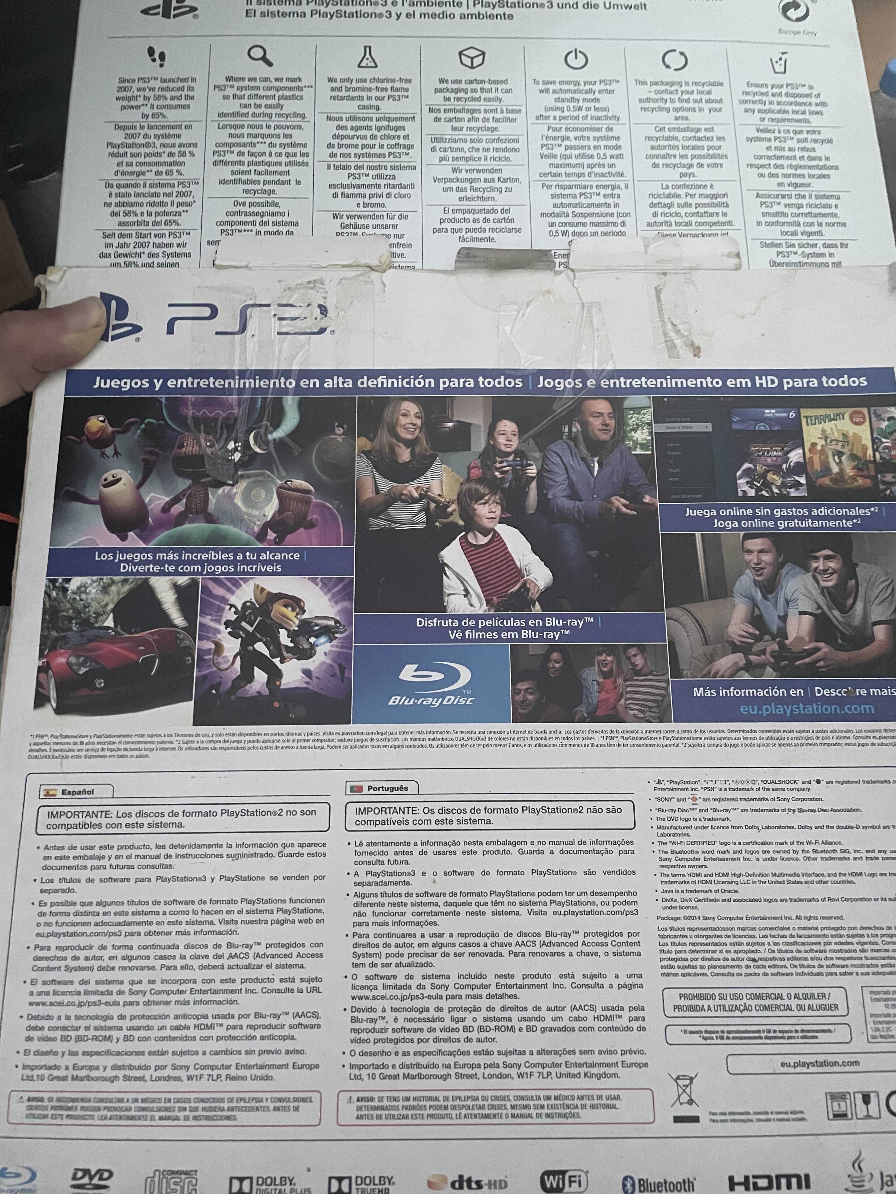 PlayStation 3 Funcional com caixa original e manuais