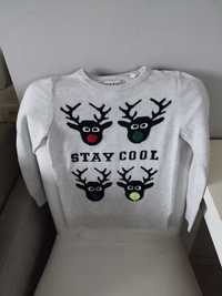Sweterek świąteczny chłopięcy r.128 C&A Sweter na święta 6-8l Palomino