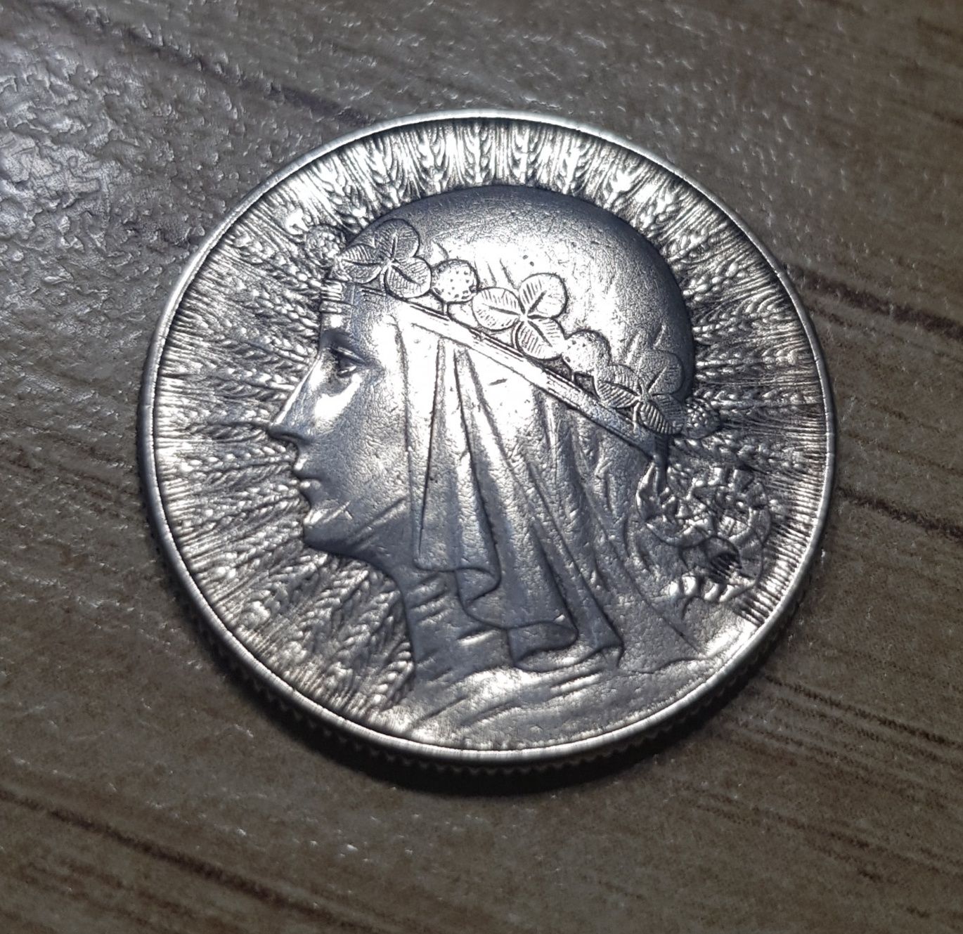 Moneta 5 złotych 1934 GŁOWA KOBIETY srebro