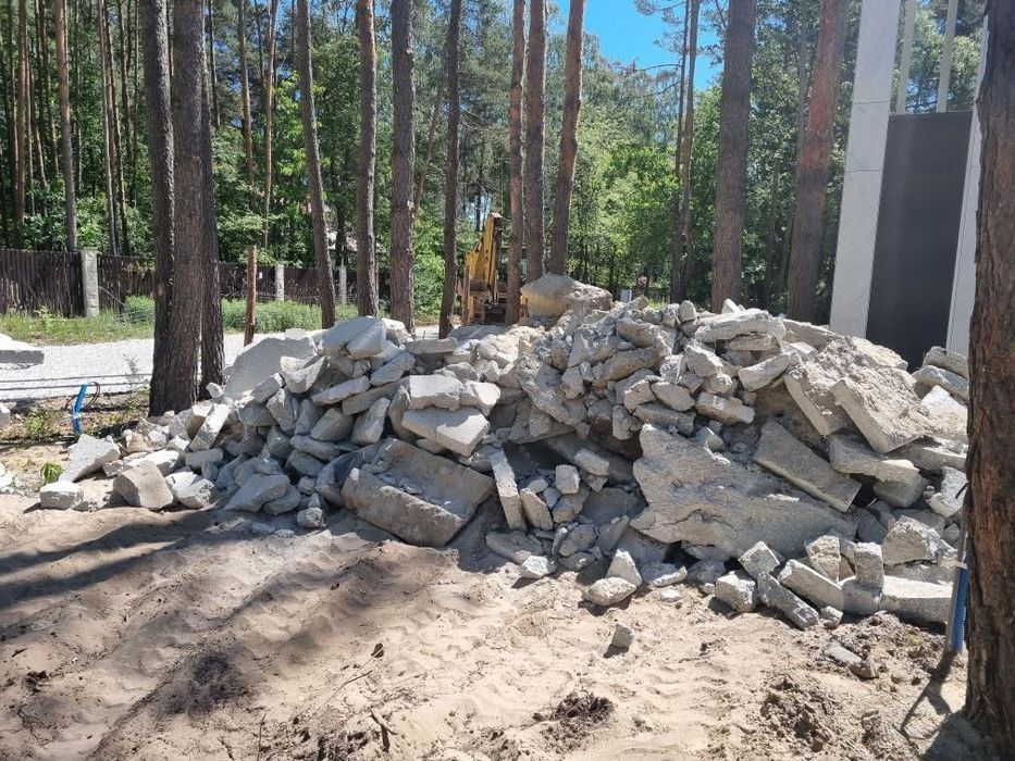 Odbiorę gruz betonowy Beton Wywioze Wywóz gruzu betonowego betonów