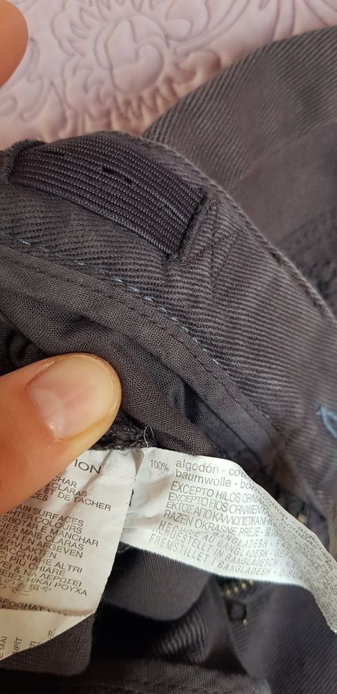 Spodenki zara 140 cm chłopiec jeans grafit