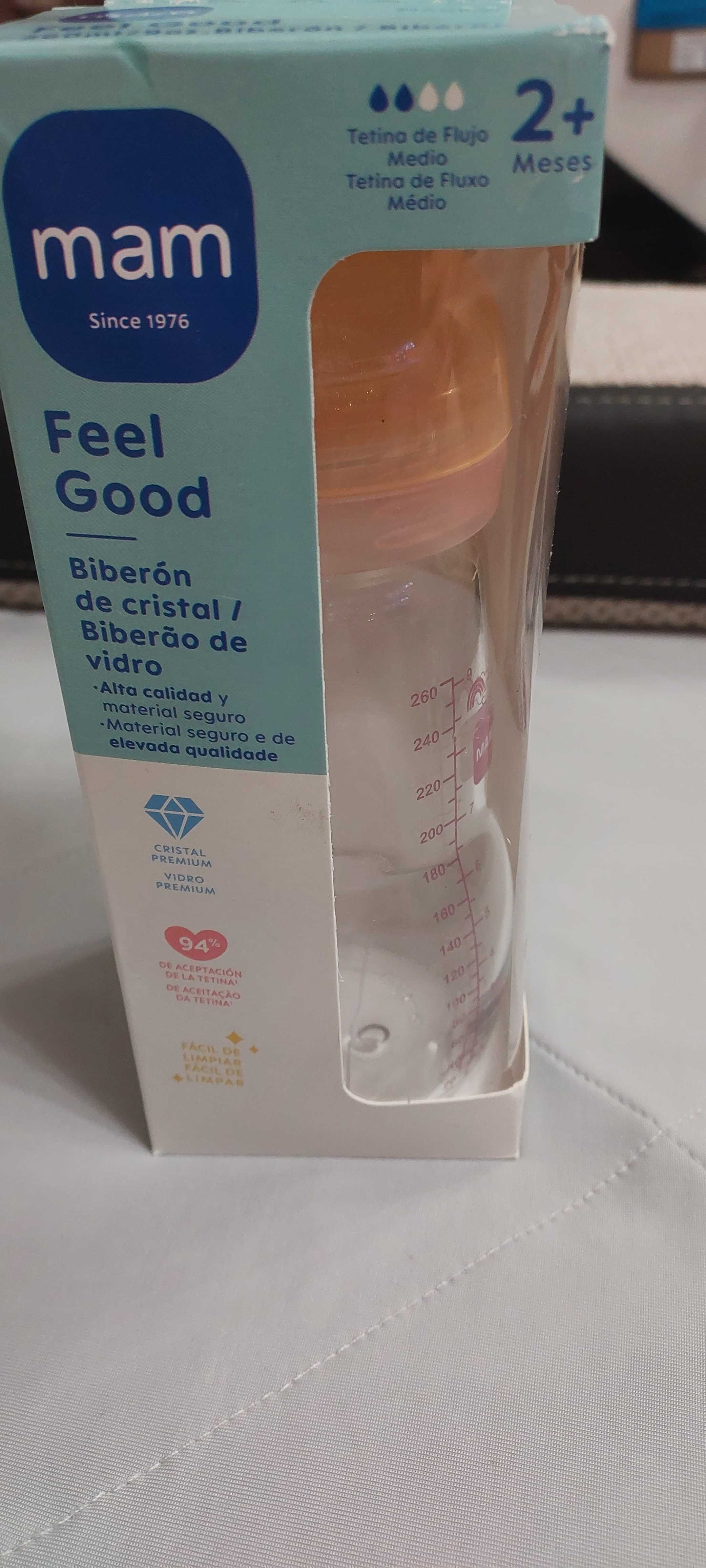MAM BABY FEEL GOOD 260ML  - szklana  butelka dla niemowląt
